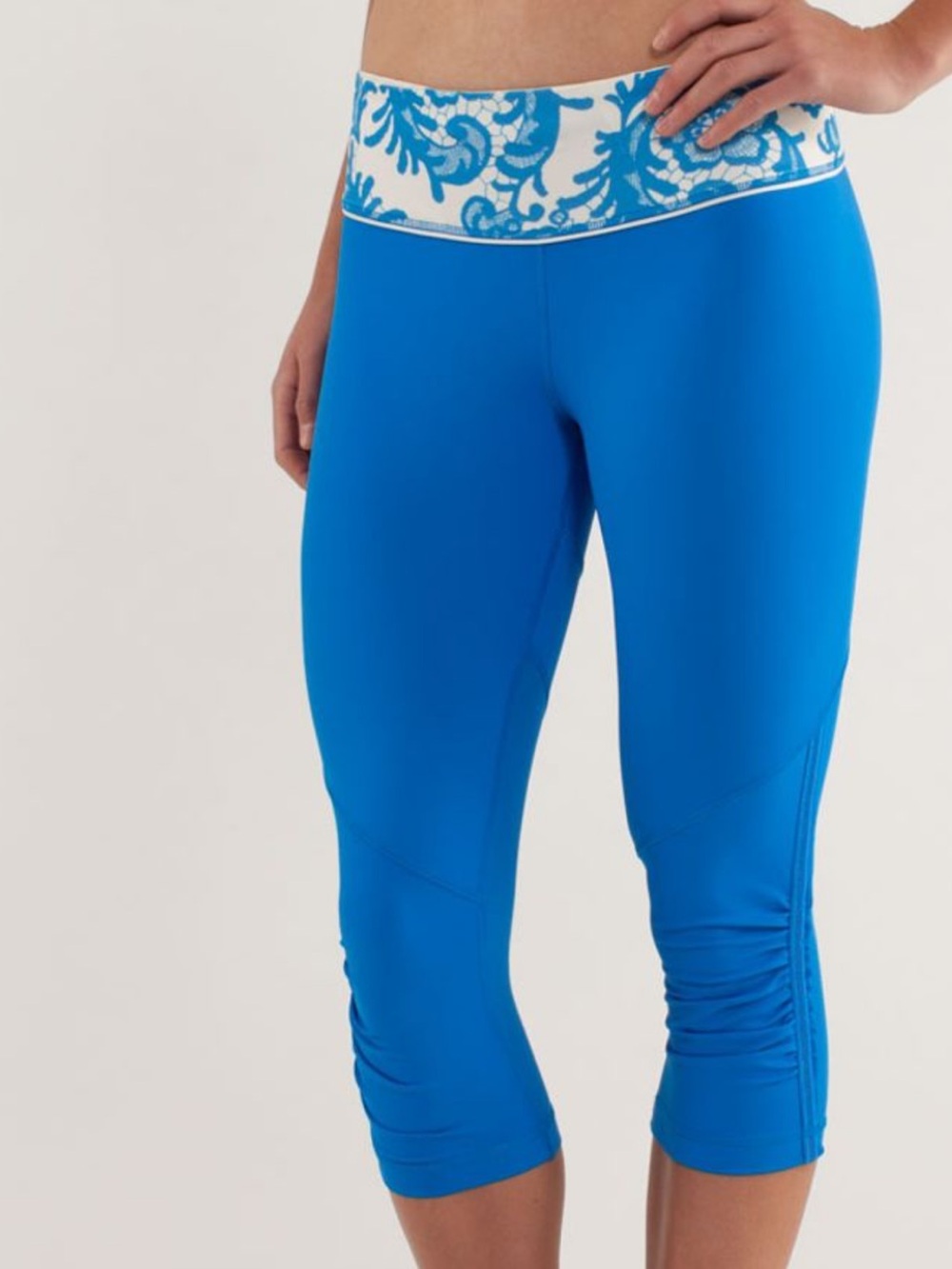 Lululemon Athletica Run: For Your Life Crop Running blue Pants New w Tags Size 4